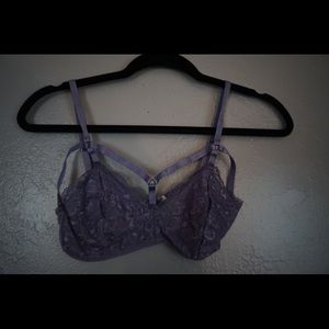 Gray/purple bralette